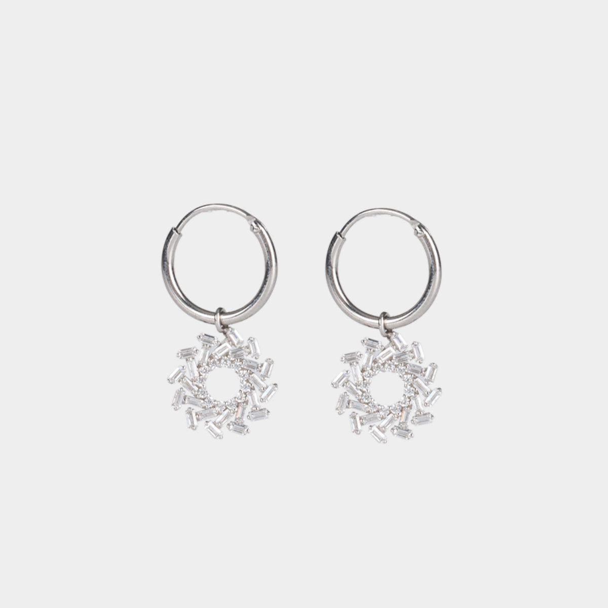 Jinsha Site Sun and Immortal Bird Earrings S925 Silver