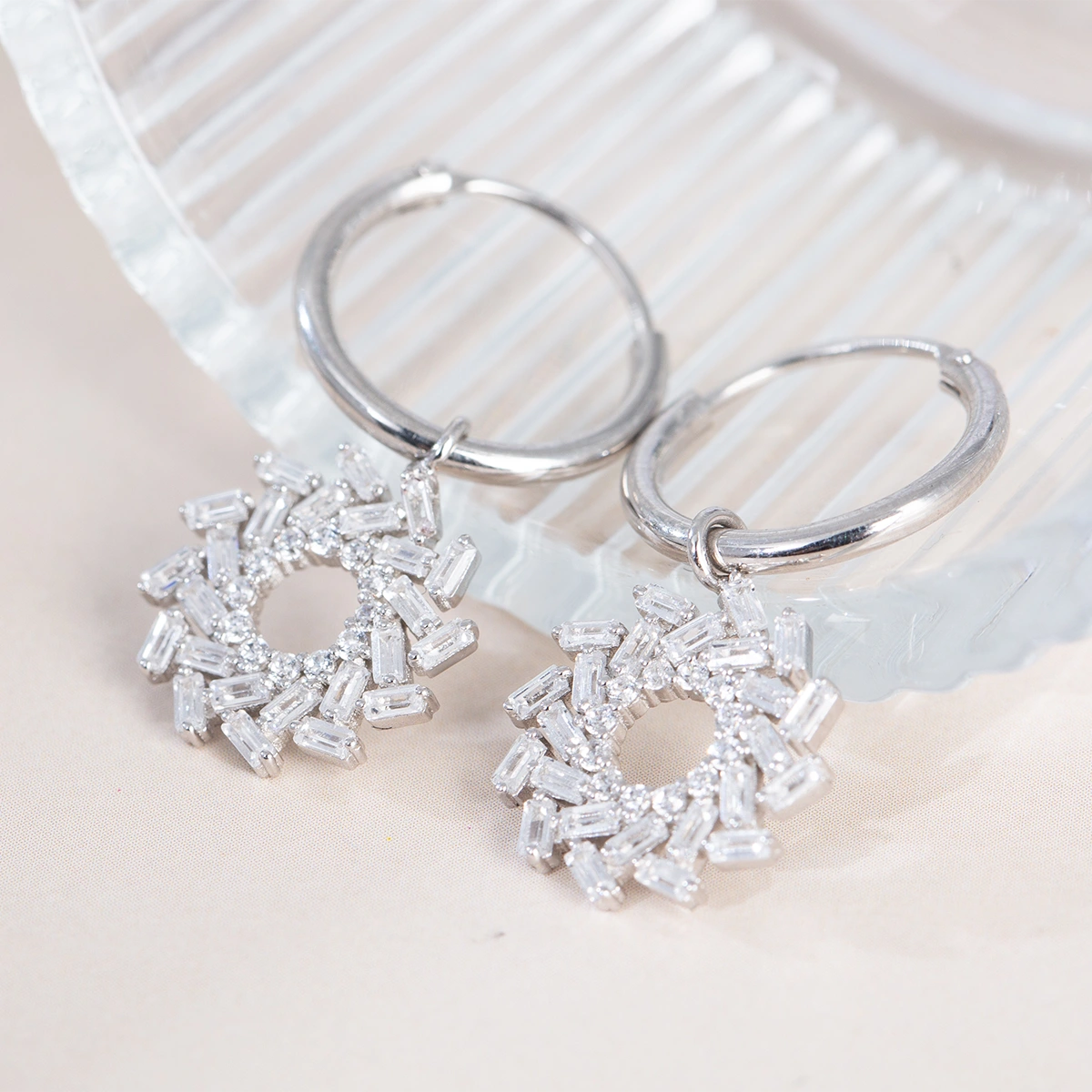 Jinsha Site Sun and Immortal Bird Earrings S925 Silver